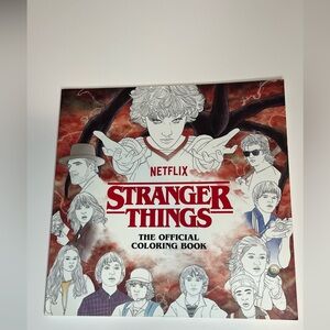 Stranger Things Official Coloring Book Netflix Partially Colored